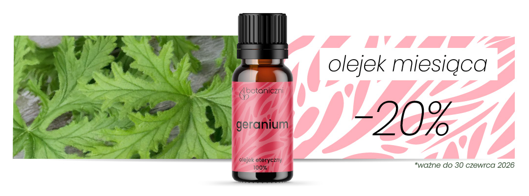 Olejek miesiąca czerwiec geranium